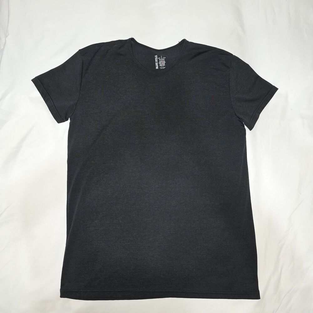 Blue Star T Shirt Men Size L Black Short Sleeve